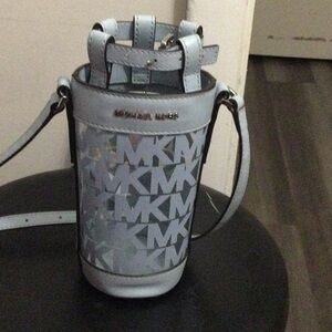 Blue water bottle holder